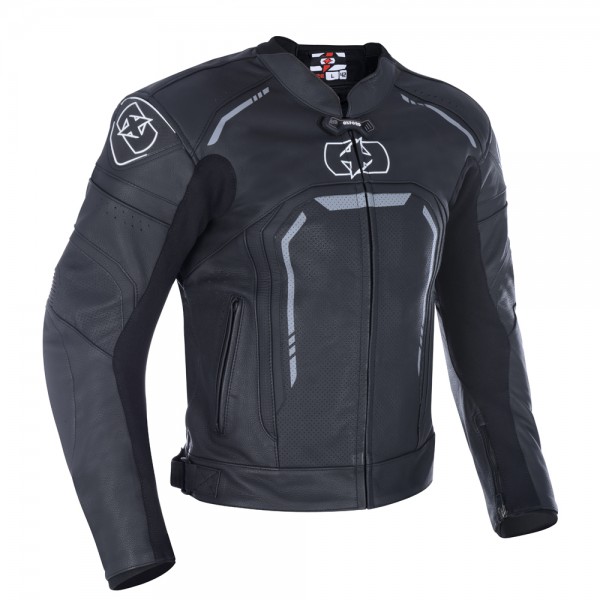 Oxford STRADA MS LEATHER SPORTS JKT STEALTH BLACK L